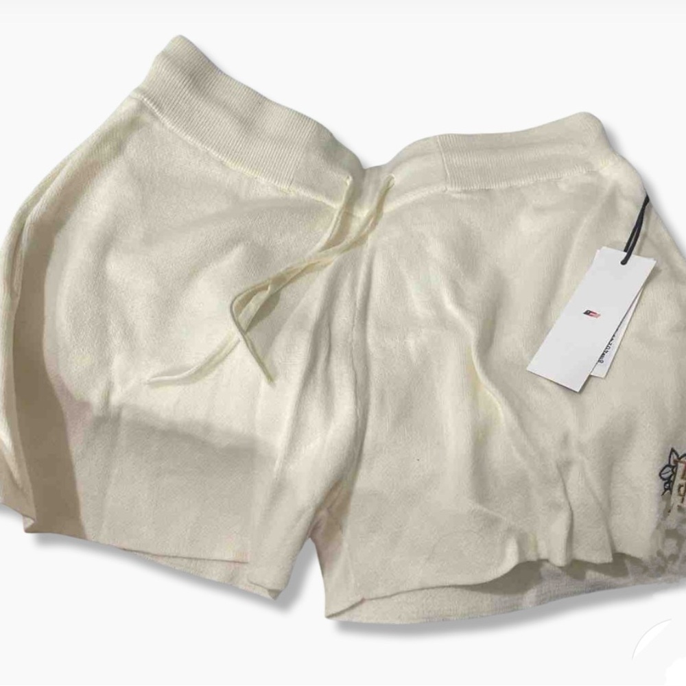 Honor the Gift Jacquard Cream Knit Shorts